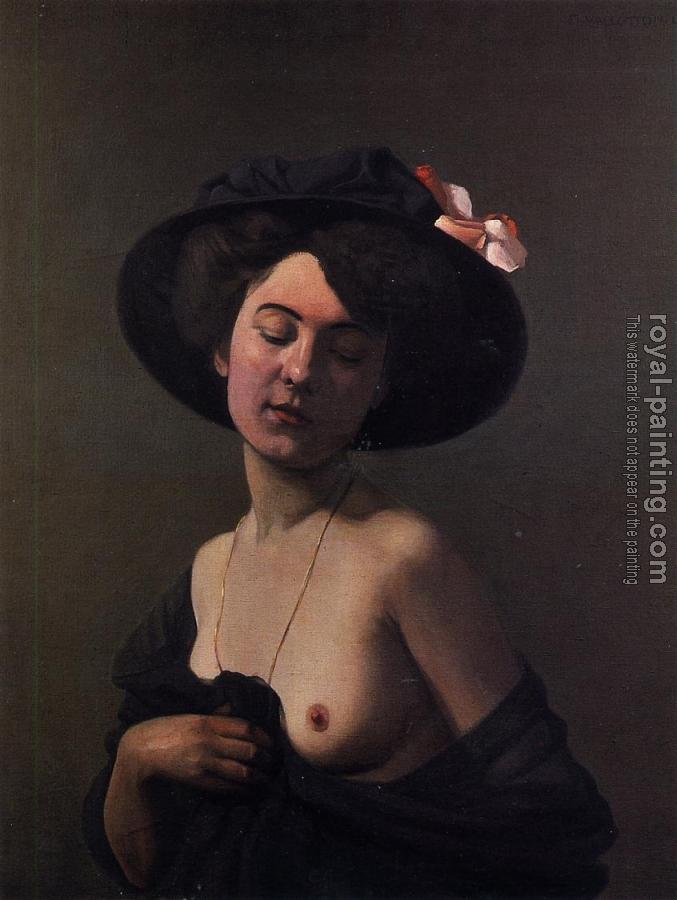 Felix Vallotton : Woman with a Black Hat